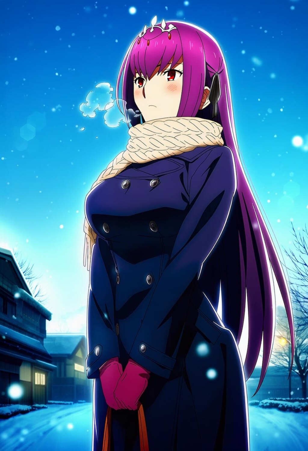 冬のドレス等コスプレ女神人妻