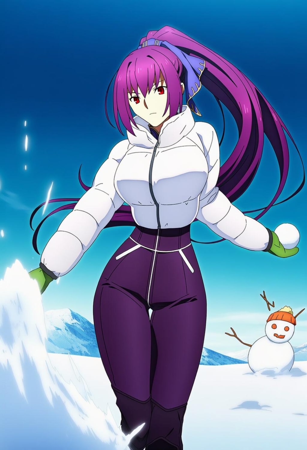 冬のドレス等コスプレ女神人妻