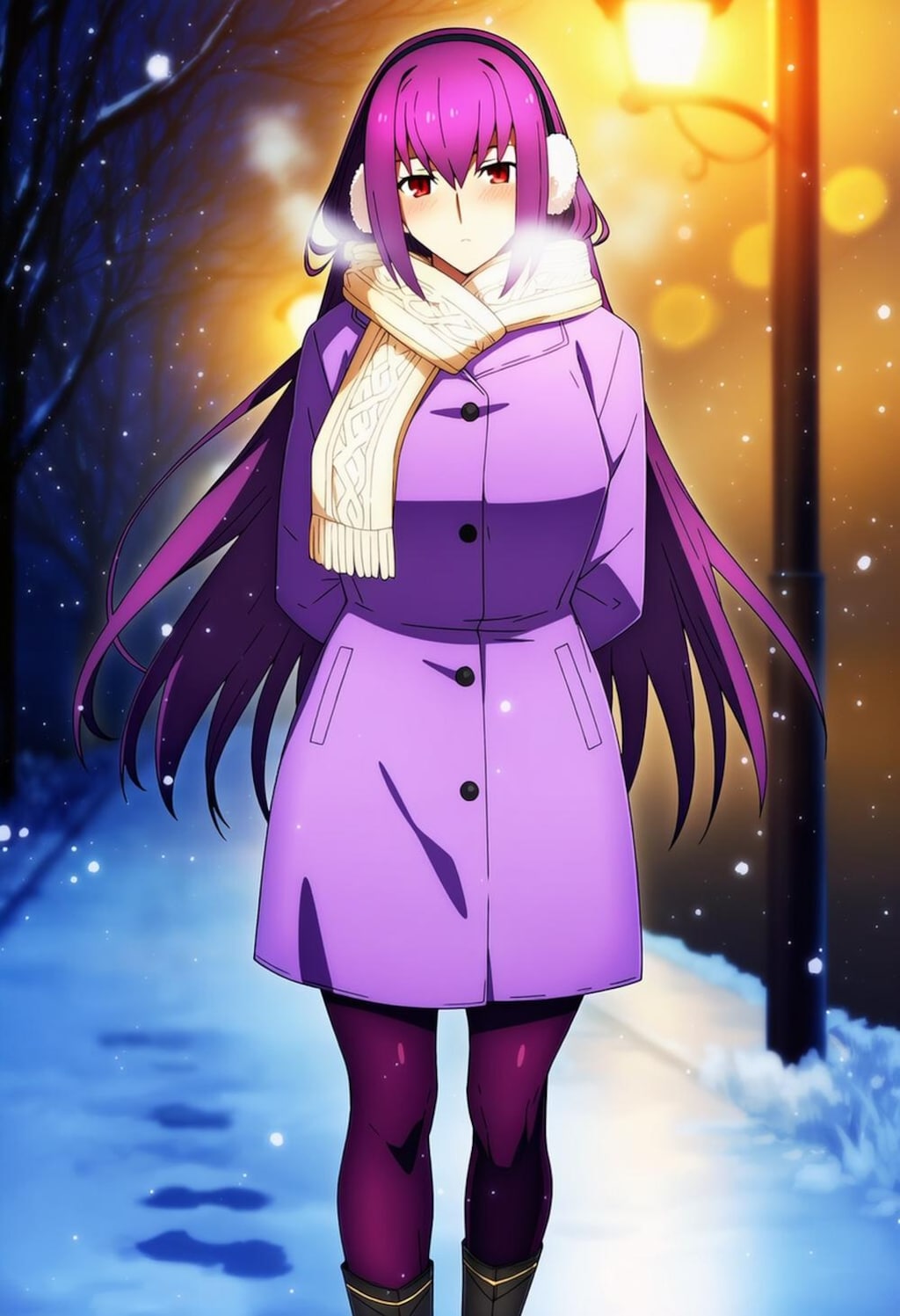 冬のドレス等コスプレ女神人妻