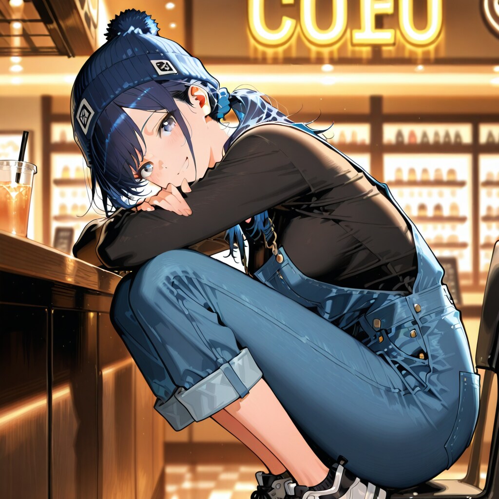 カフェでくつろぐ七瀬　258