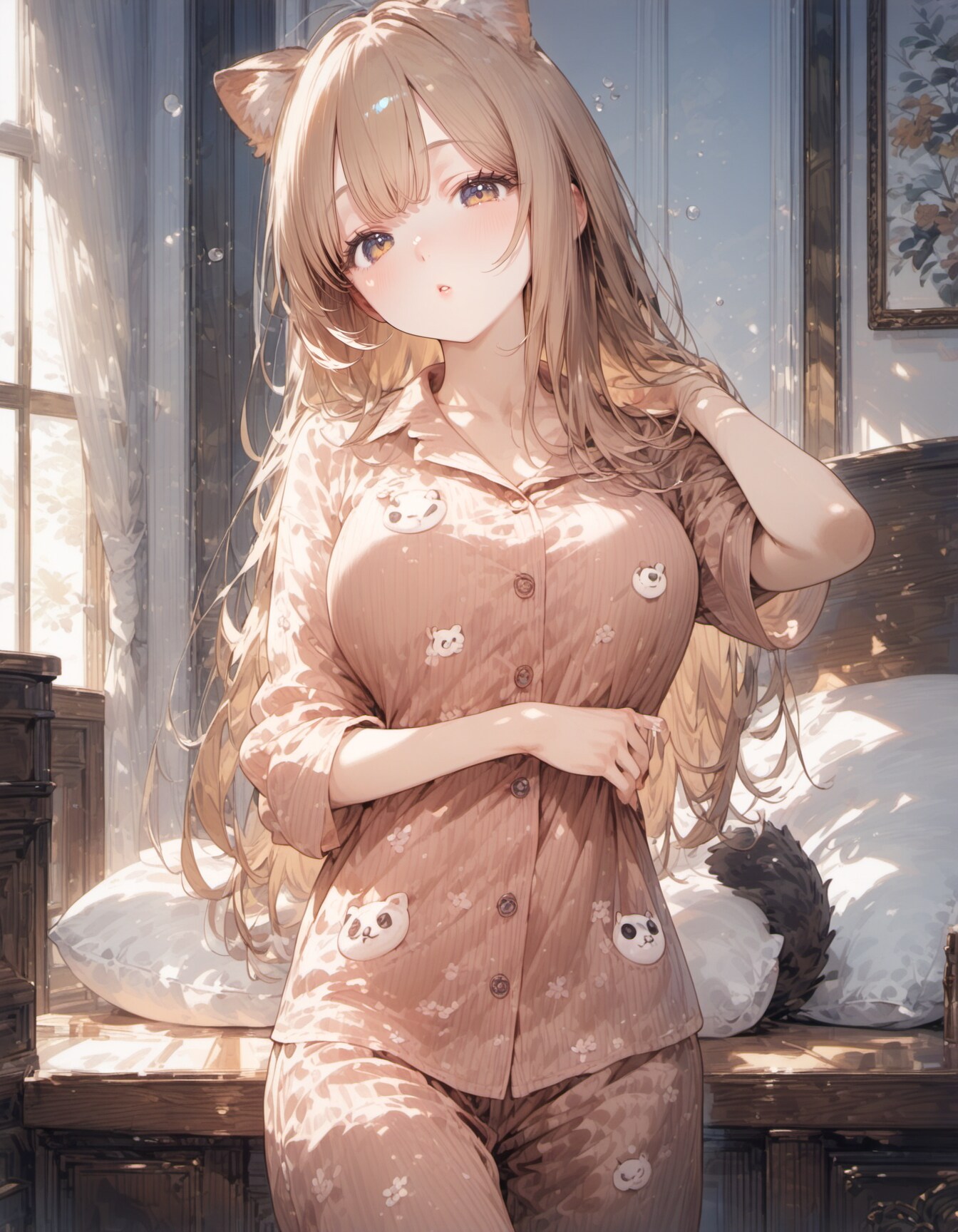 sheer curtains | の人気AIイラスト・グラビア