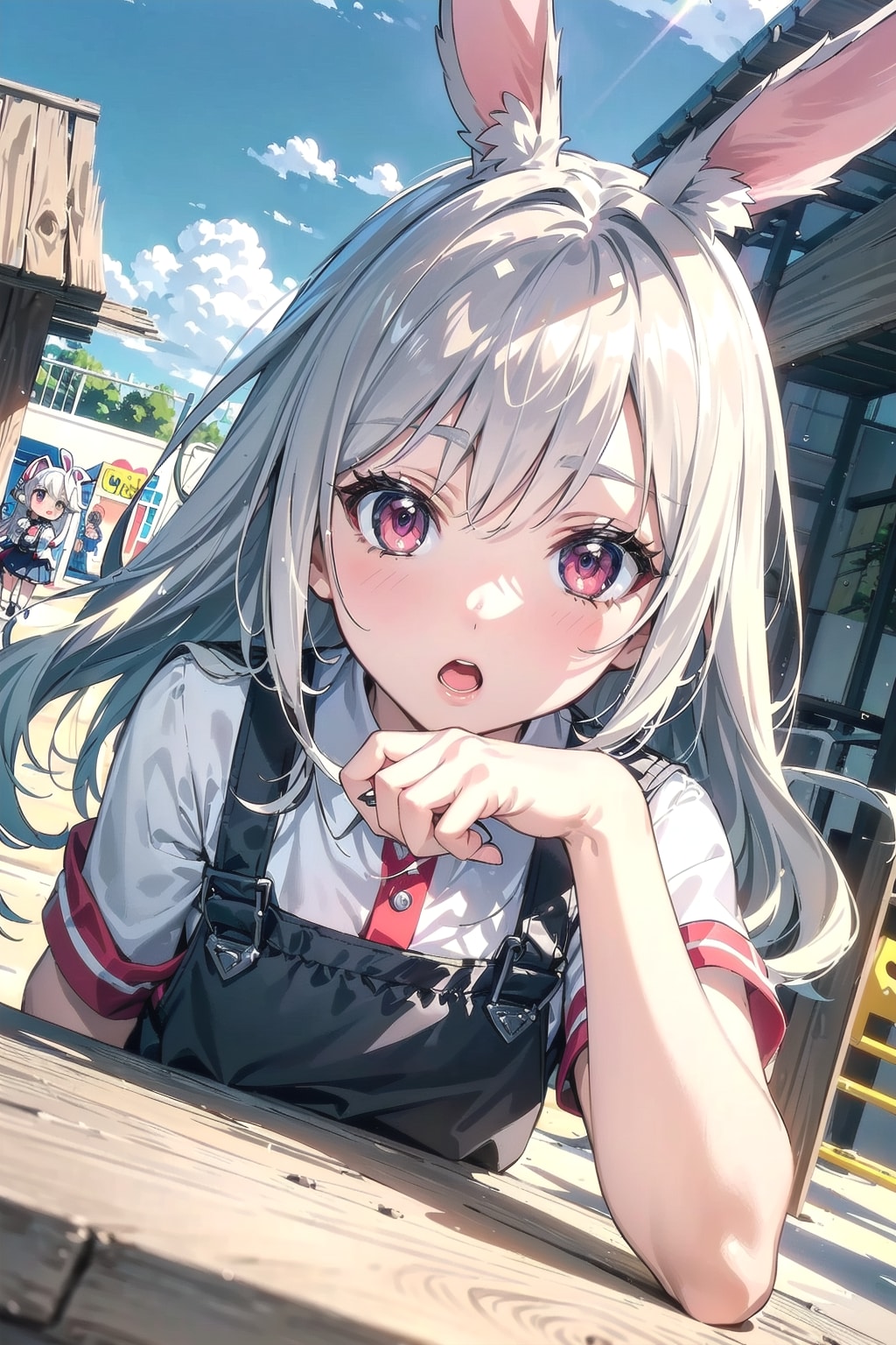 むぅ⋯退屈なのでしゅ🐰💧