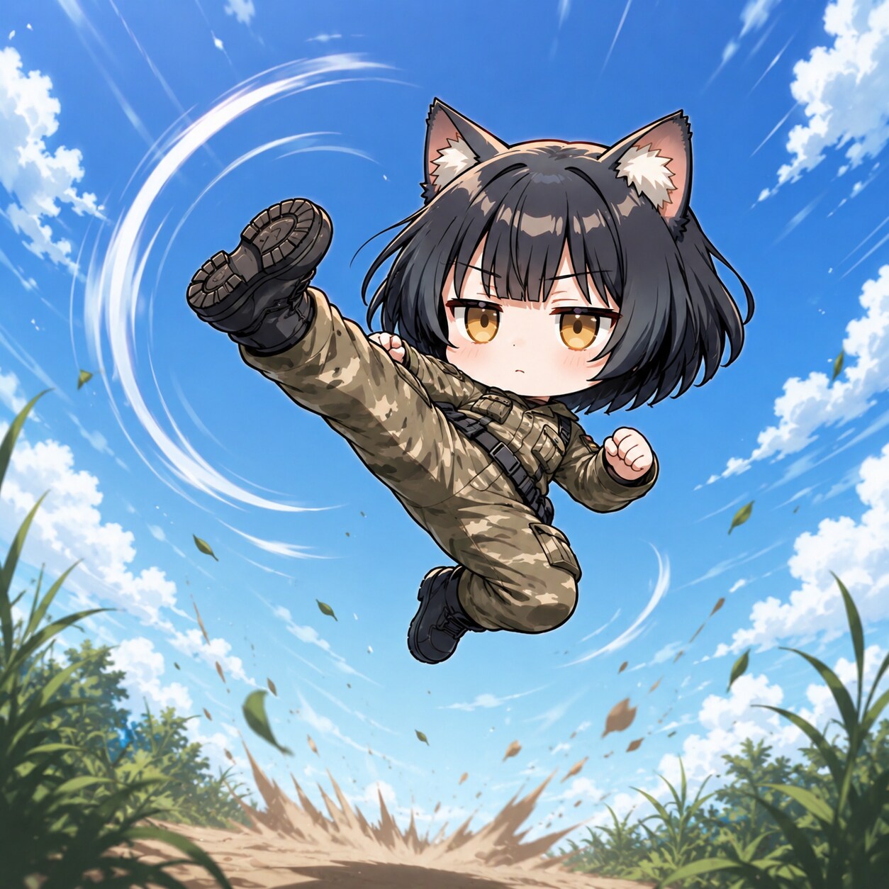 ↙タメ→+K