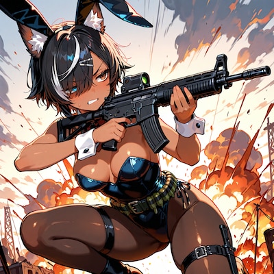 戦闘型バニー
