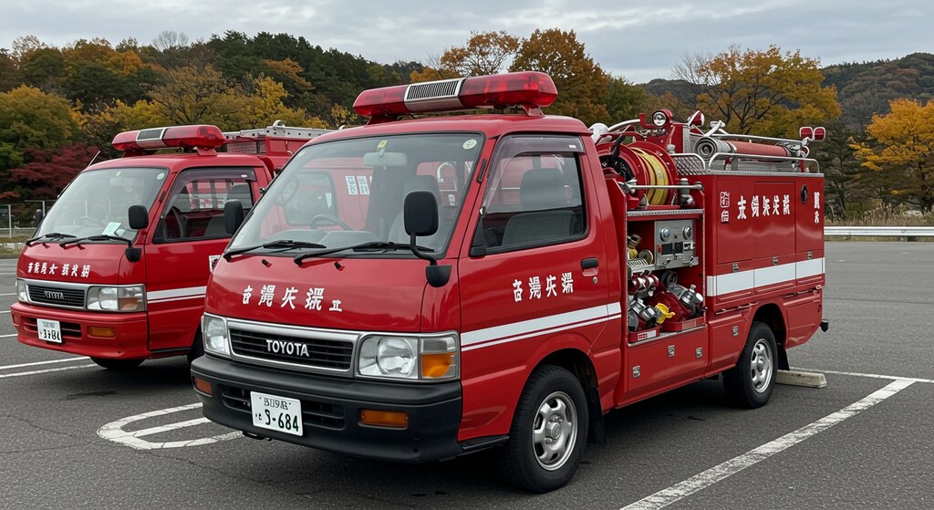 ハイエース消防車