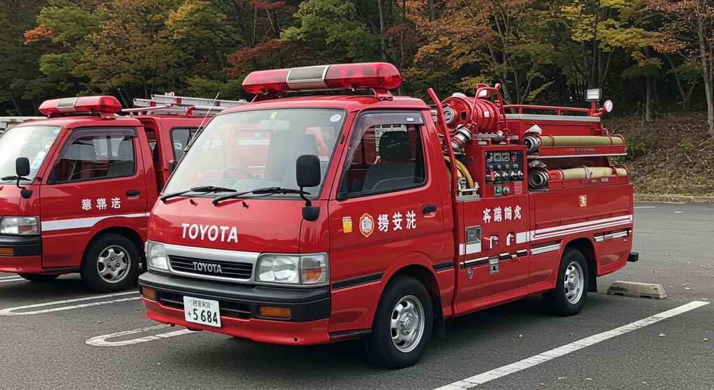 ハイエース消防車