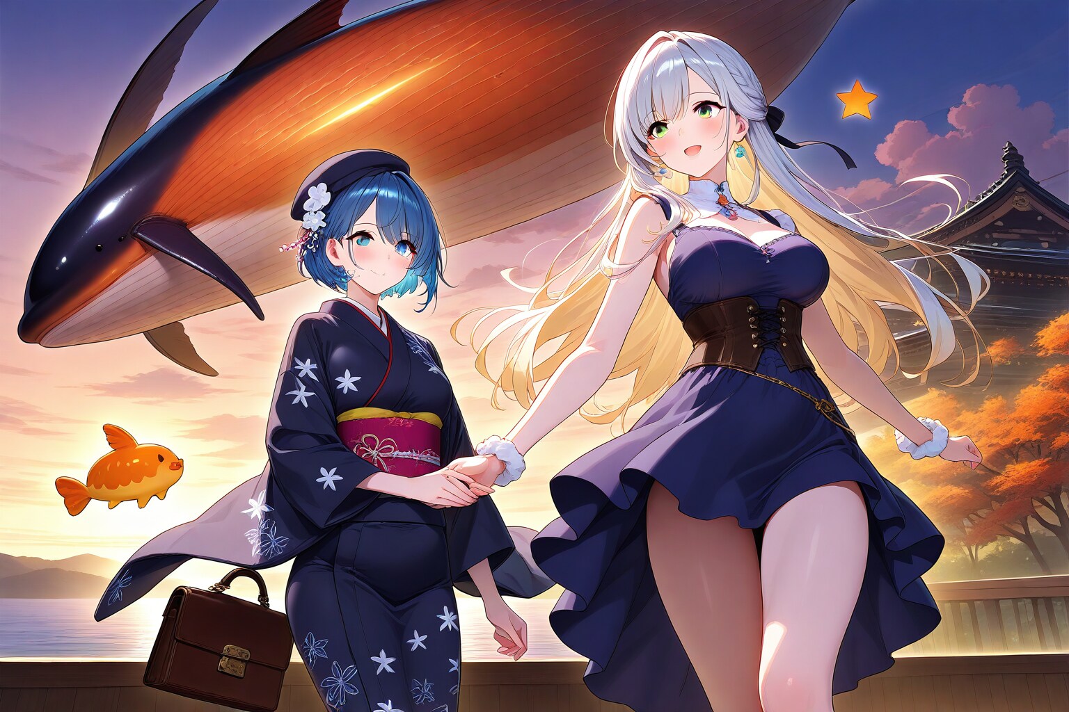 夕暮れ