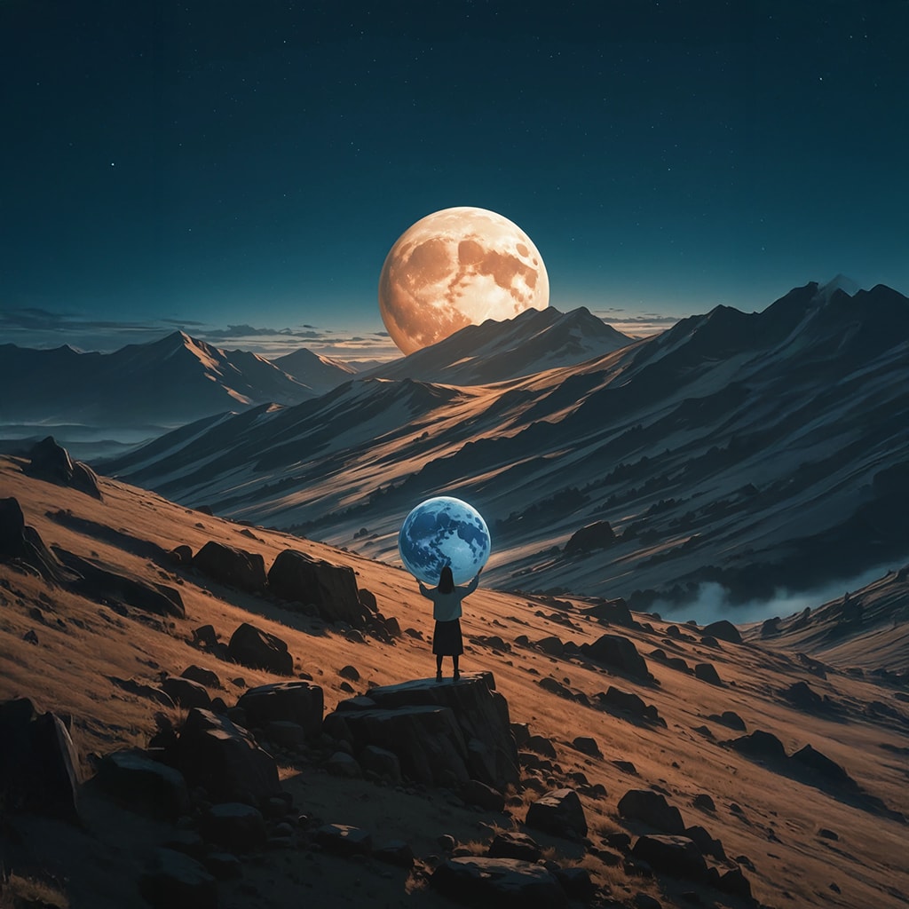 地球盗ったら、月が追ってきた💦