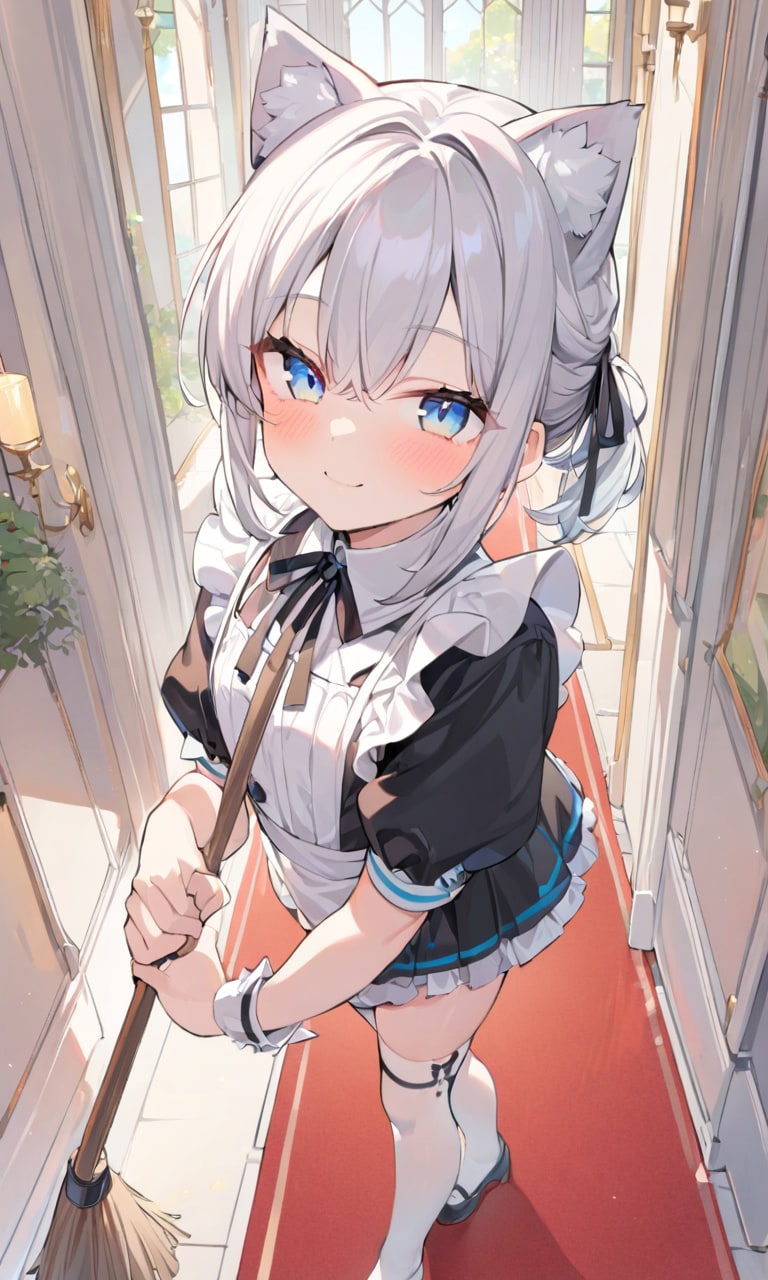 猫耳メイドさん | の人気AIイラスト・グラビア