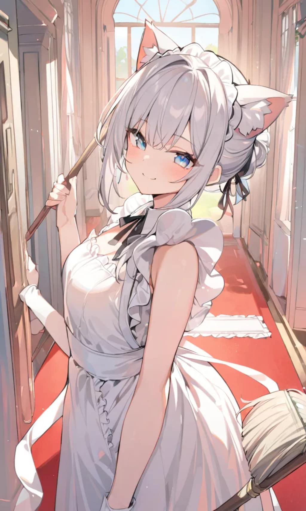 猫耳メイドさん