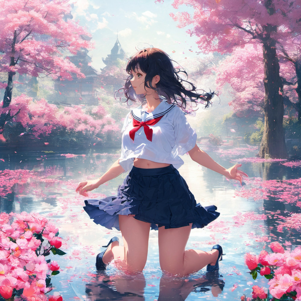 桜幻想 | の人気AIイラスト・グラビア