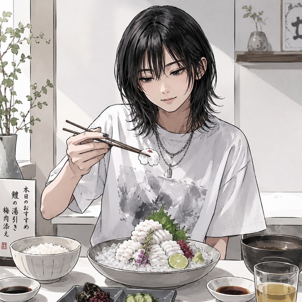 ハモの湯引きランチ（ウルフちゃん）