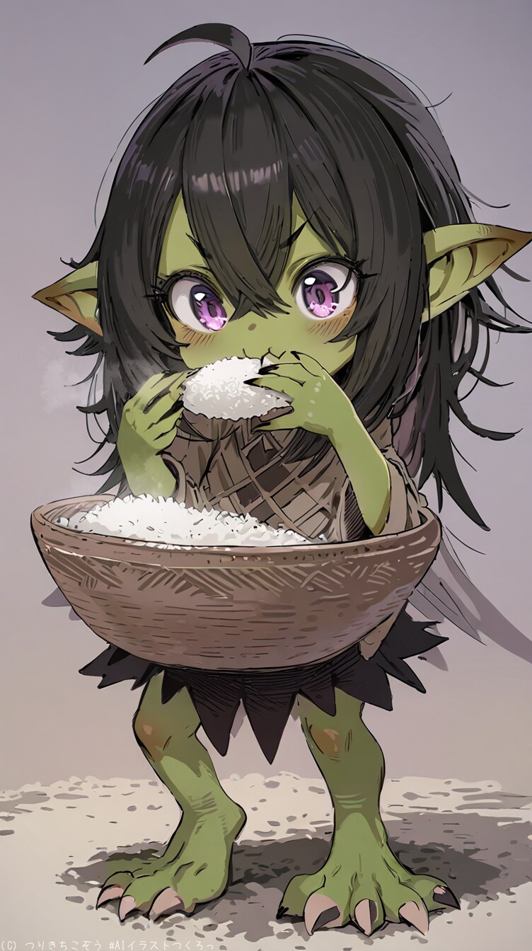 ごはん大好きゴブリン娘