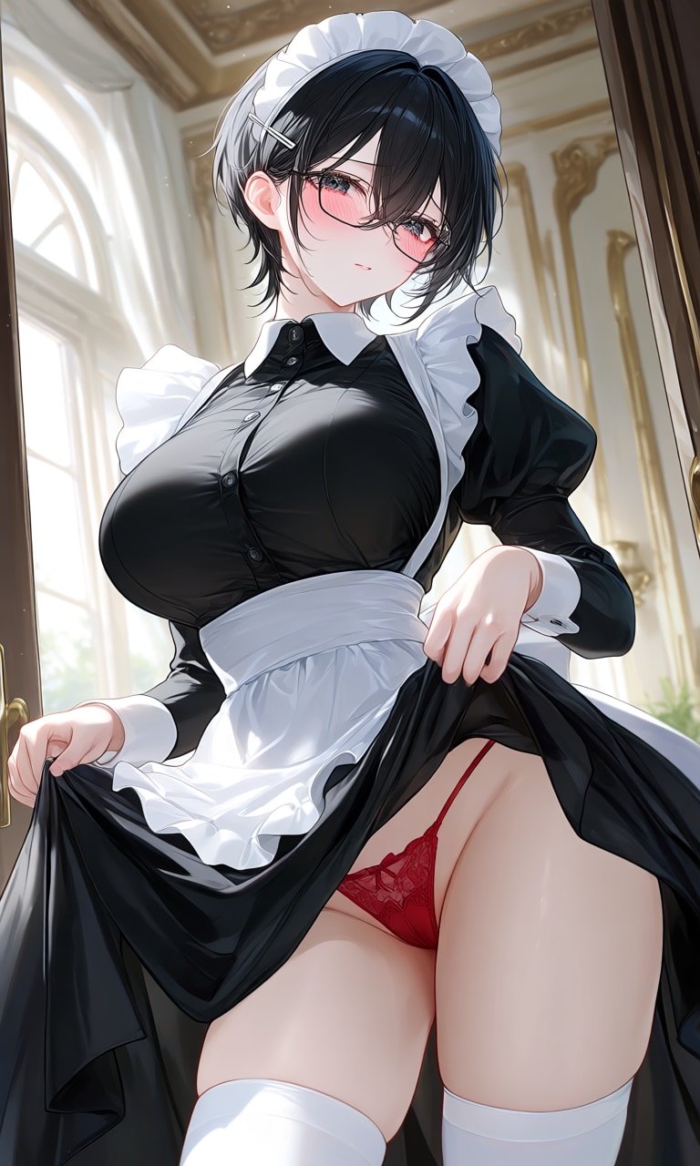ロンスカたくし上げ