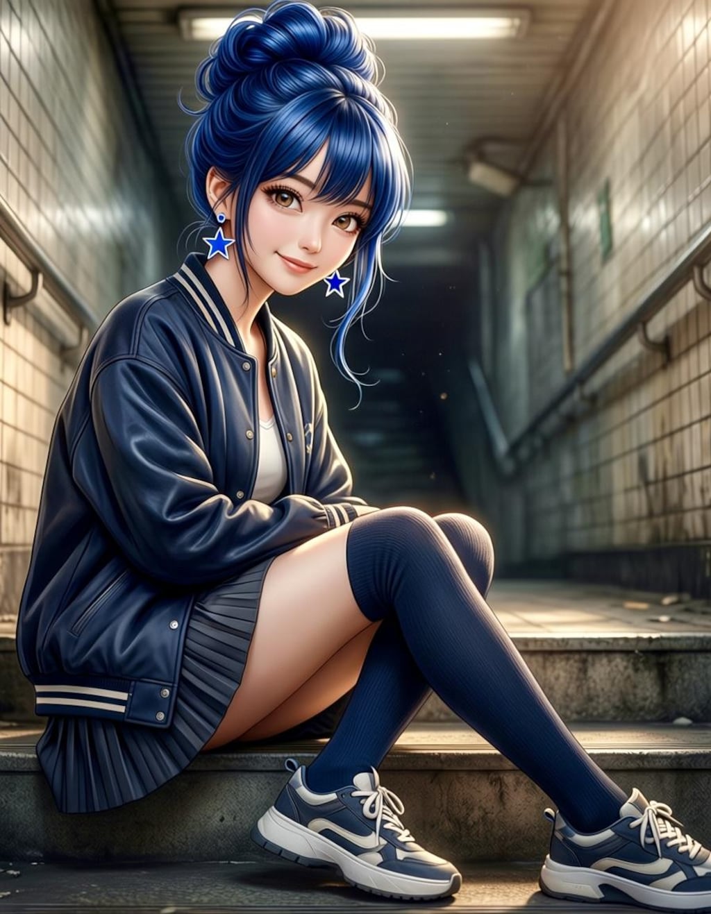 今日のリンちゃん💙写実モード➕ハイブリッド２枚・anime2.5Dモード➕ハイブリッド２枚