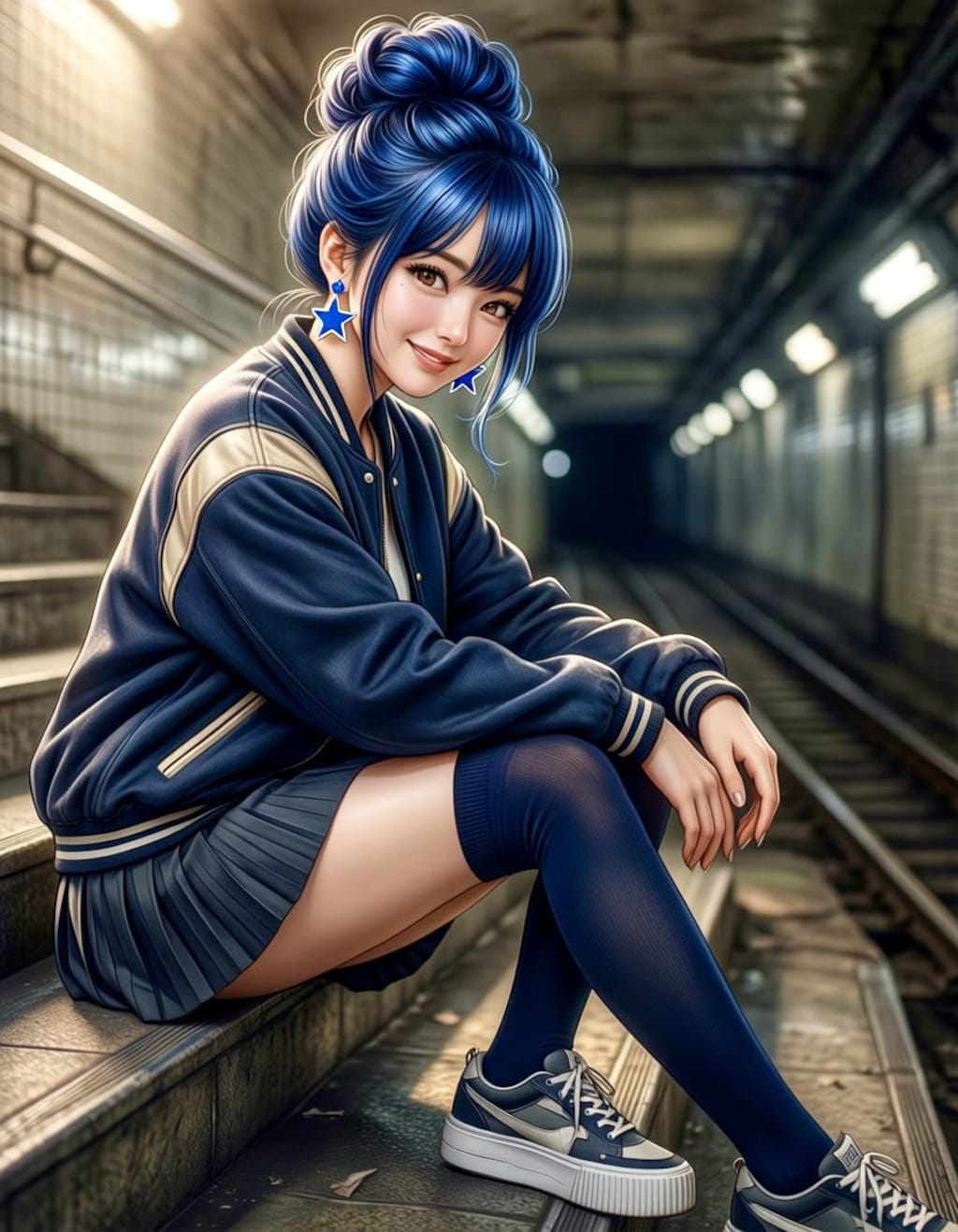 今日のリンちゃん💙写実モード➕ハイブリッド２枚・anime2.5Dモード➕ハイブリッド２枚