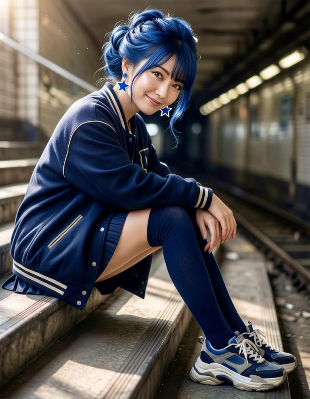 今日のリンちゃん💙写実モード➕ハイブリッド２枚・anime2.5Dモード➕ハイブリッド２枚