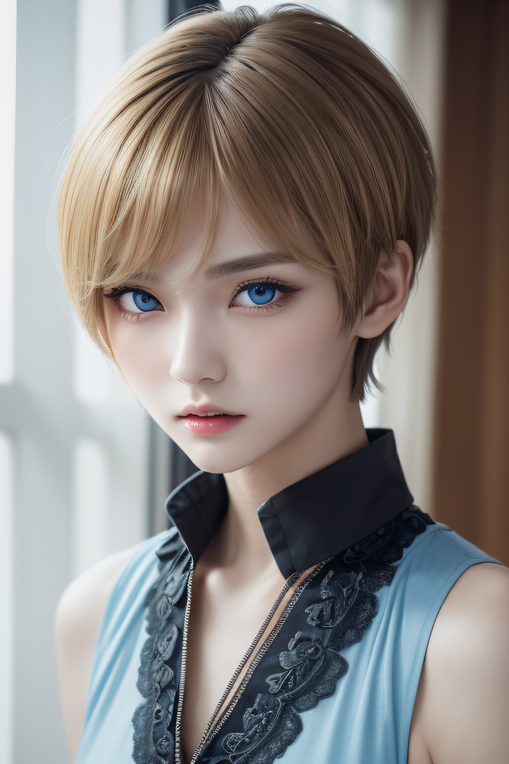 Cool blonde woman