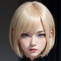 Cool blonde woman 2枚目