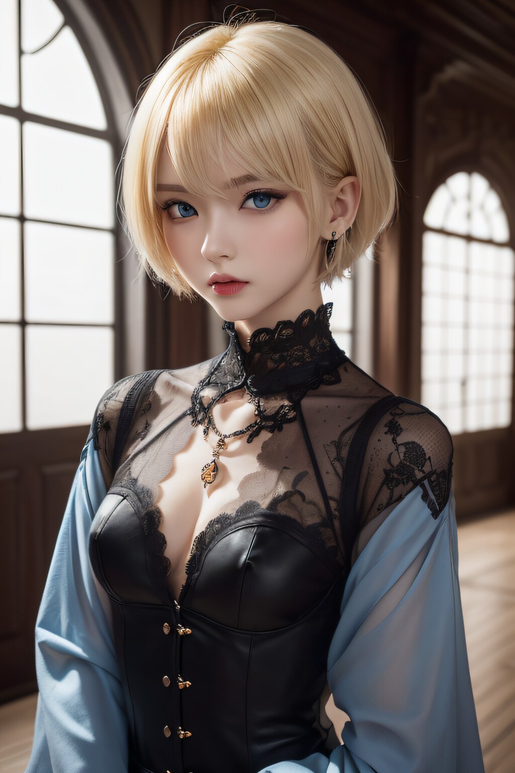 Cool blonde woman
