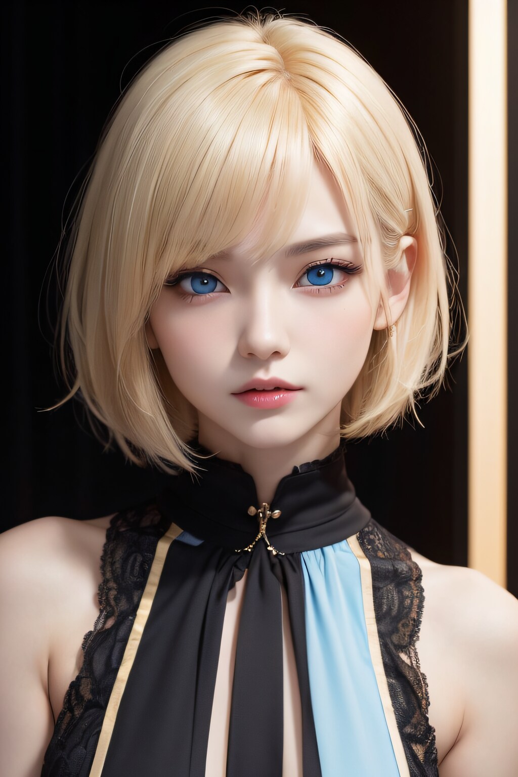 Cool blonde woman