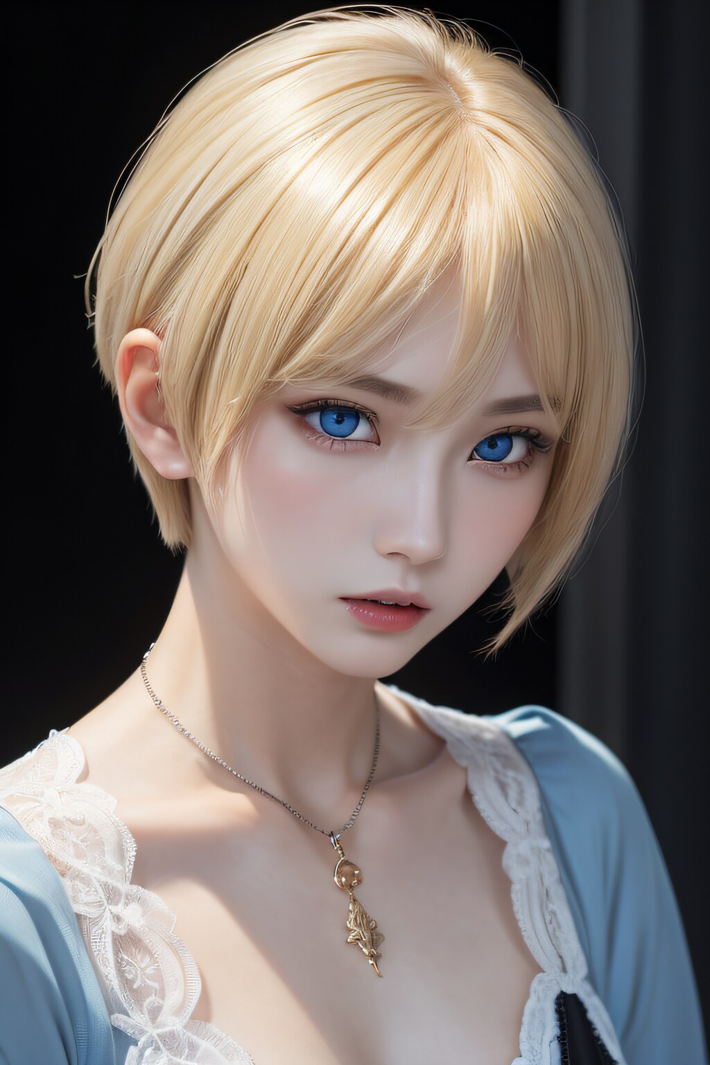 Cool blonde woman