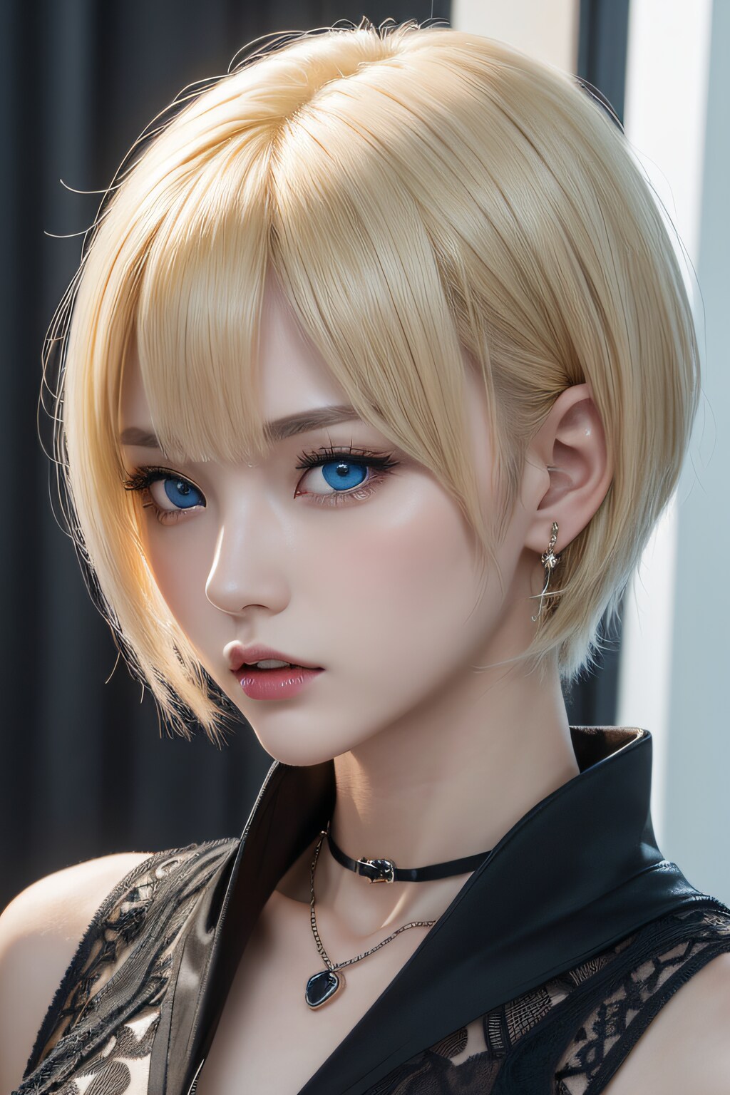 Cool blonde woman