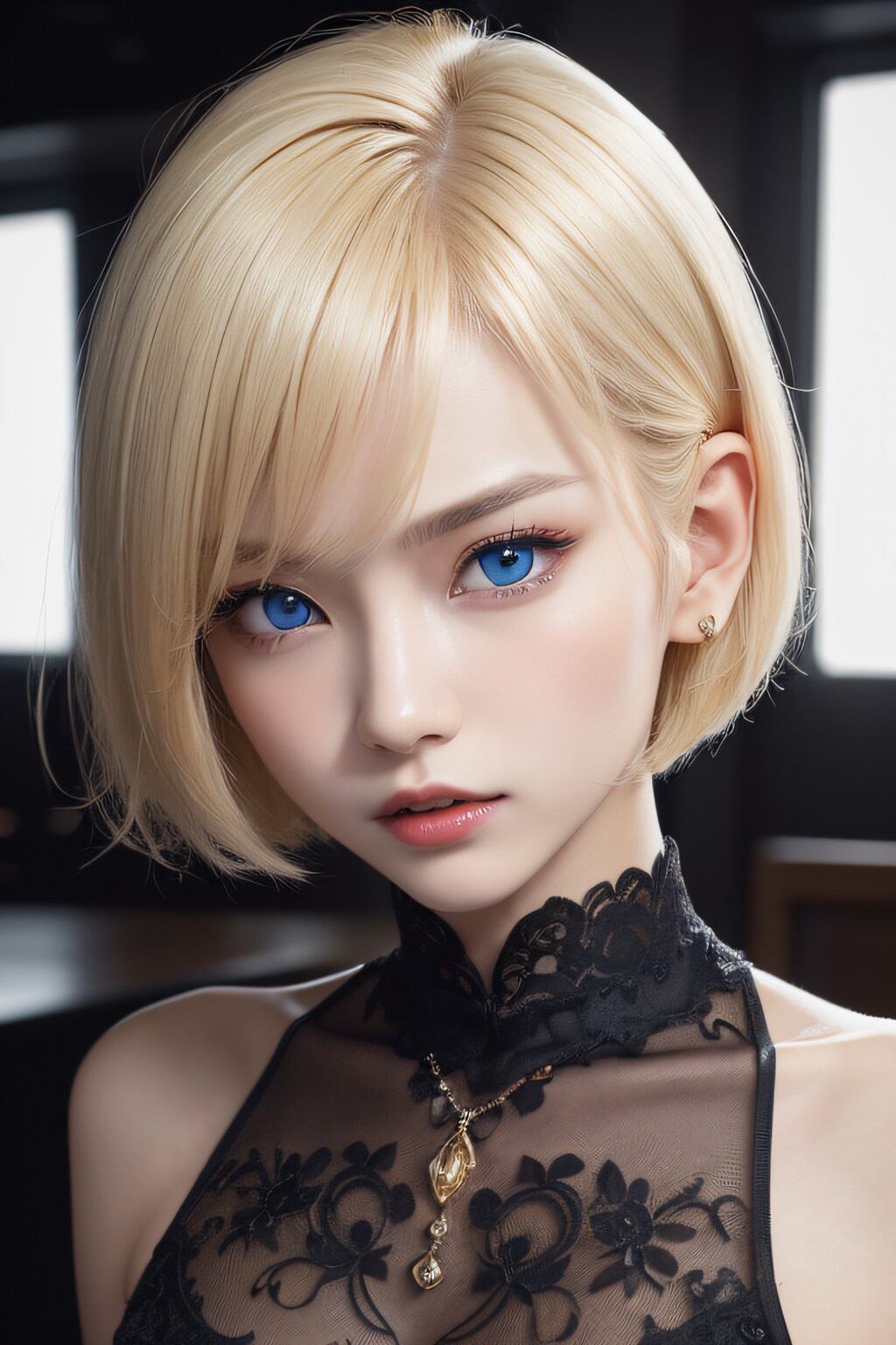 Cool blonde woman