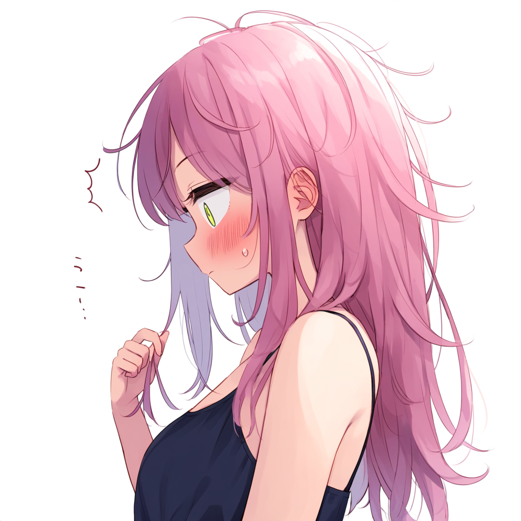 緊張すると髪いじる癖