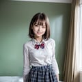 【実写風AI動画化記念】渡辺みくるちゃんの生脱ぎ初撮り差分 3枚目