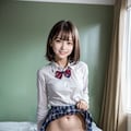【実写風AI動画化記念】渡辺みくるちゃんの生脱ぎ初撮り差分 4枚目