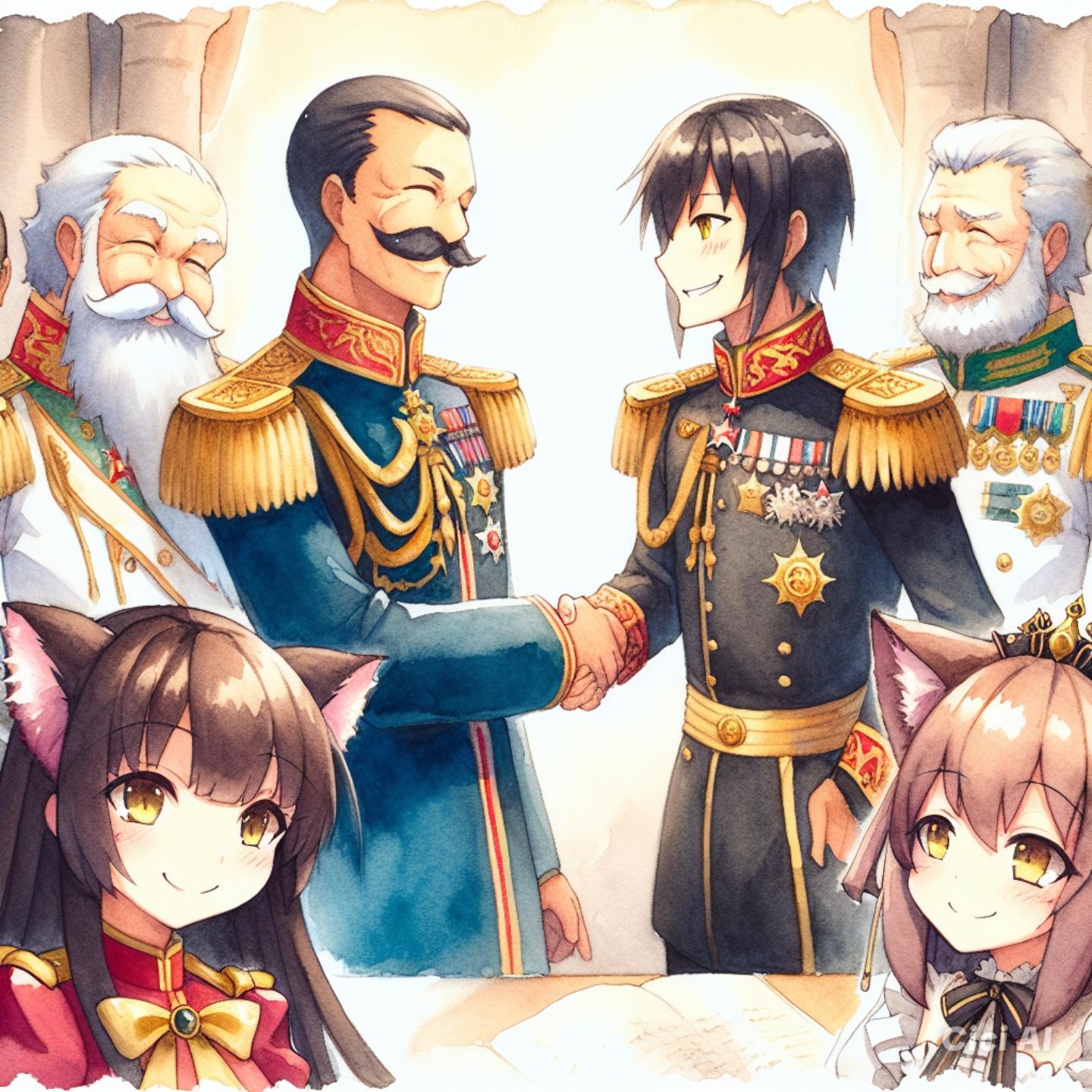 GC戦 交渉により各国を味方につけたにゃ！ | の人気AIイラスト・グラビア