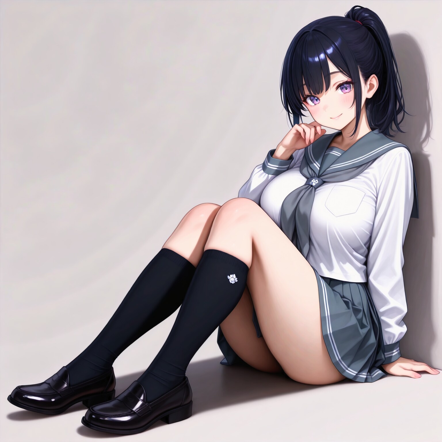 388（グレーのセーラー服）