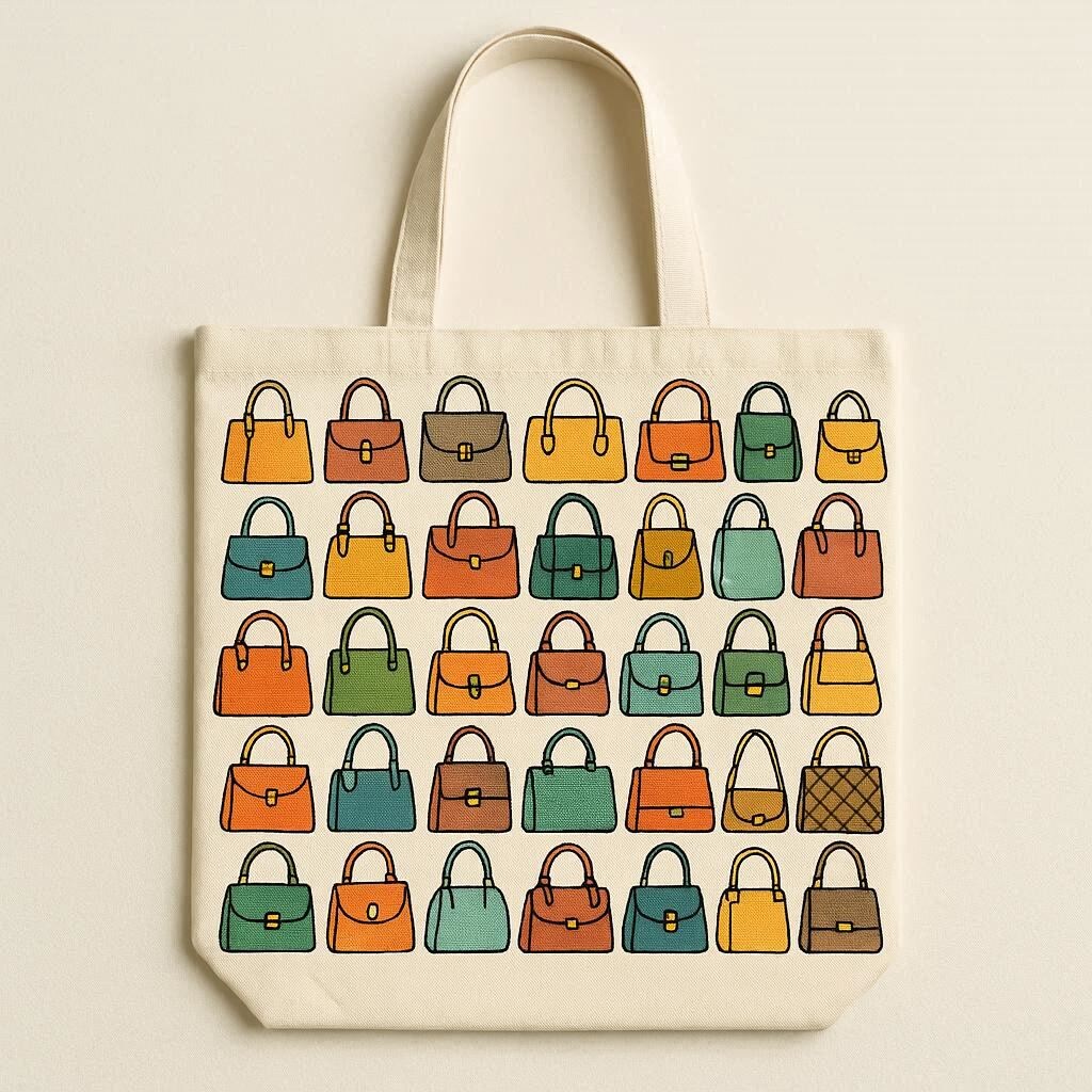 手さげ袋模様の手さげ袋