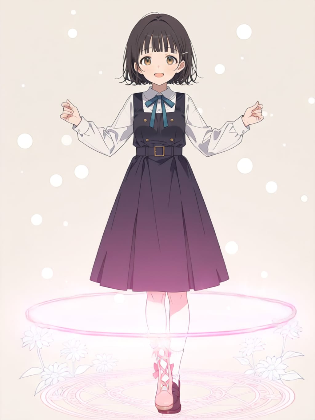 魔法少女変身エフェクト【パラパライラスト】