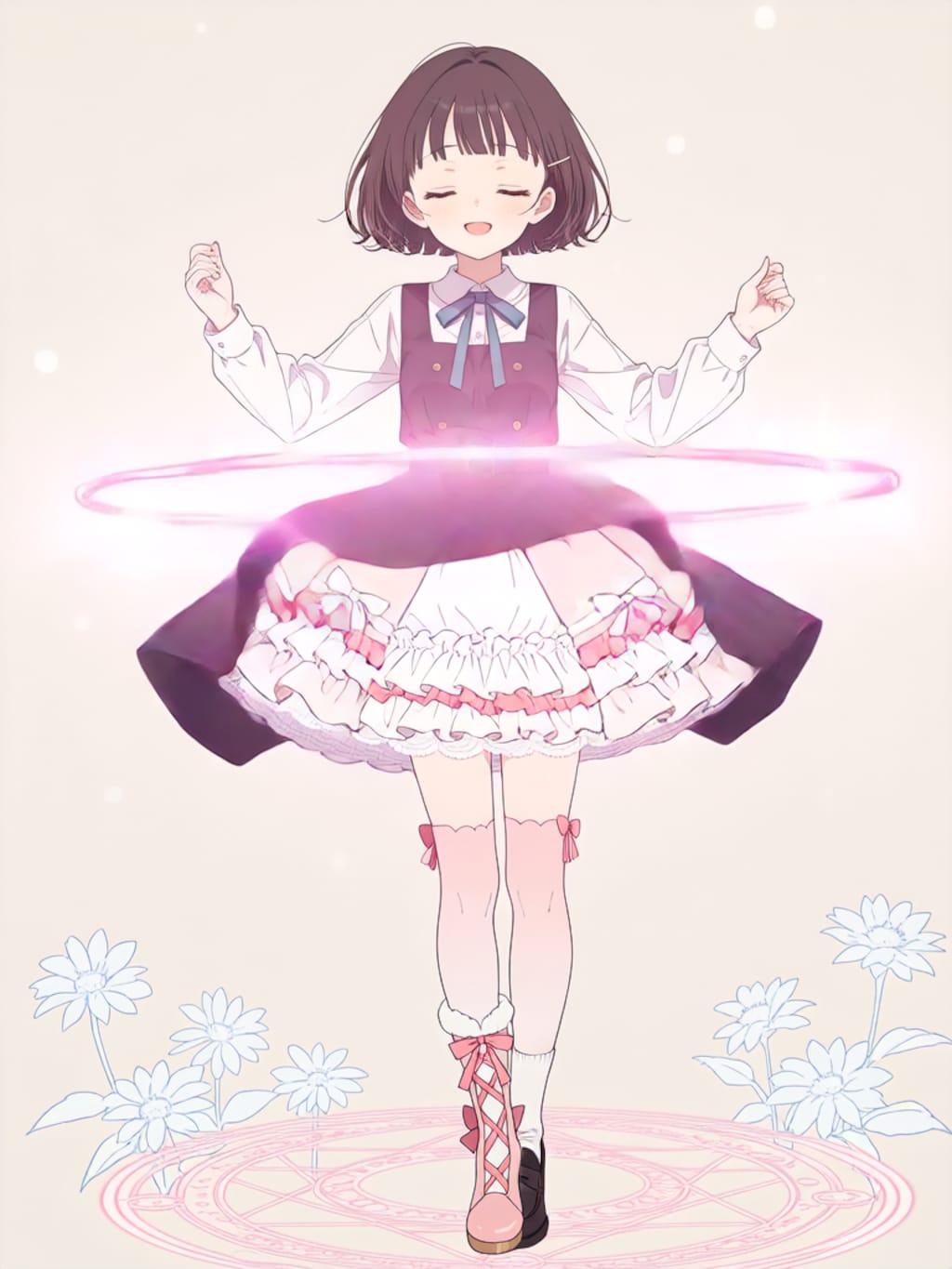 魔法少女変身エフェクト【パラパライラスト】