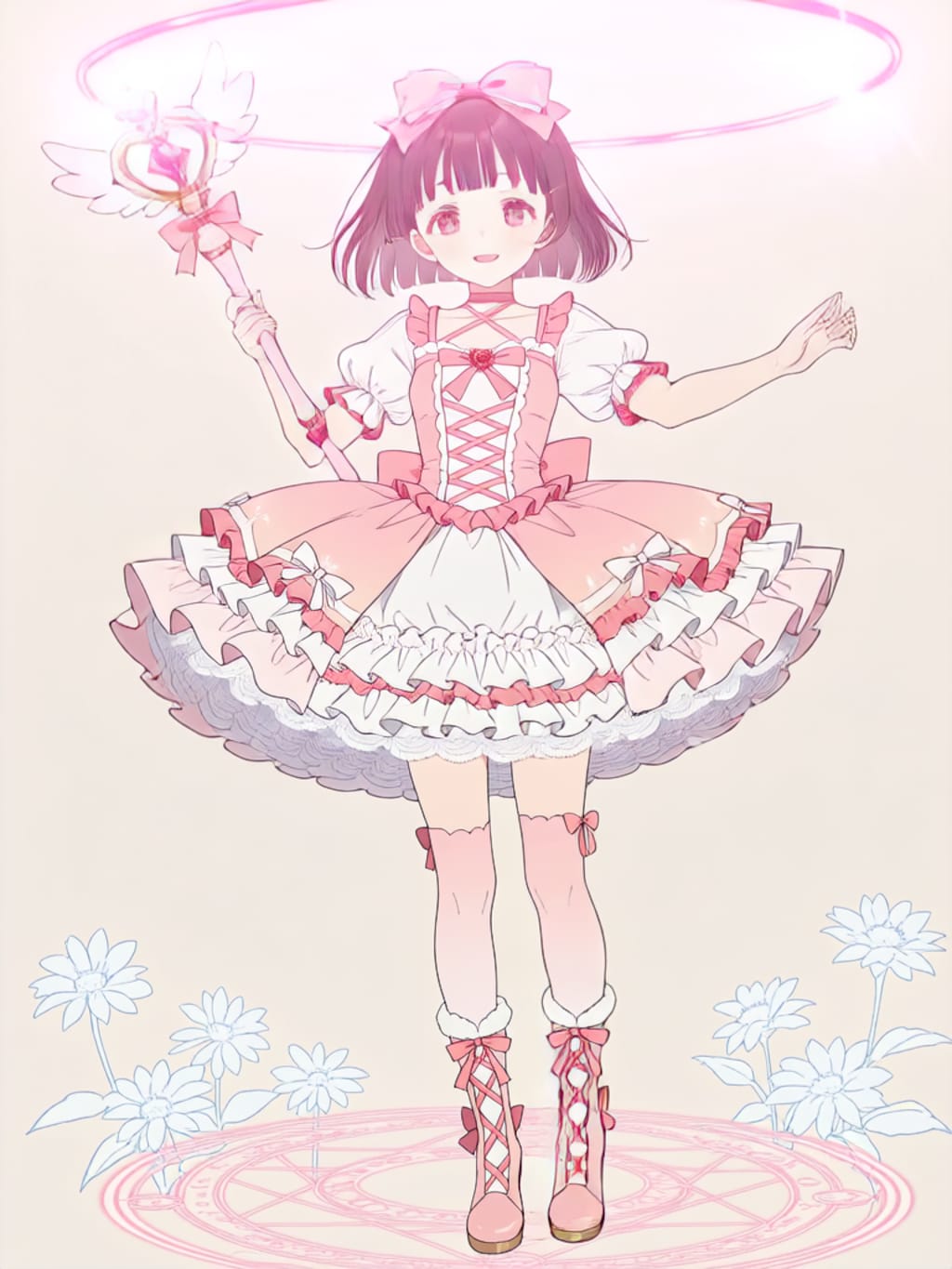 魔法少女変身エフェクト【パラパライラスト】