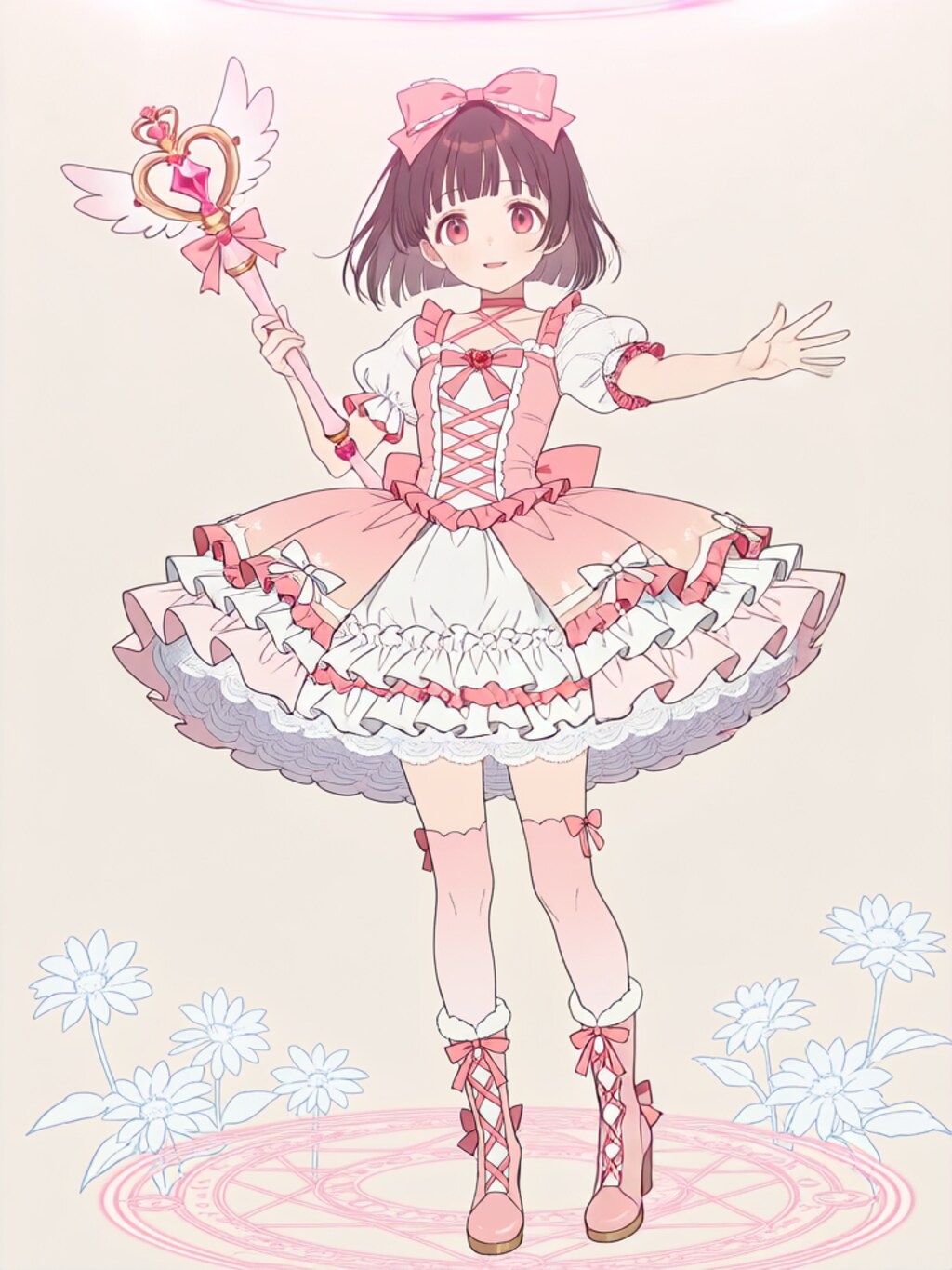 魔法少女変身エフェクト【パラパライラスト】