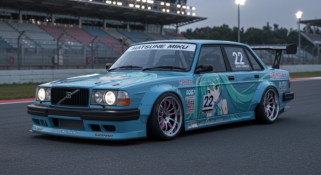ボルボ初音ミクツーリングカー