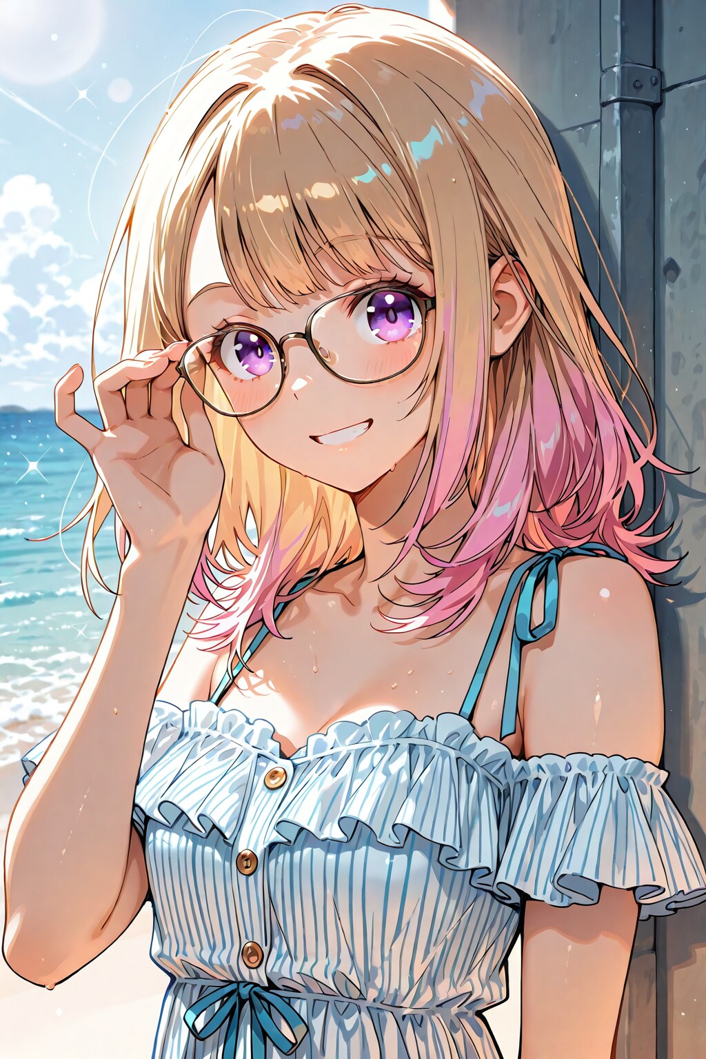 メガネ美少女