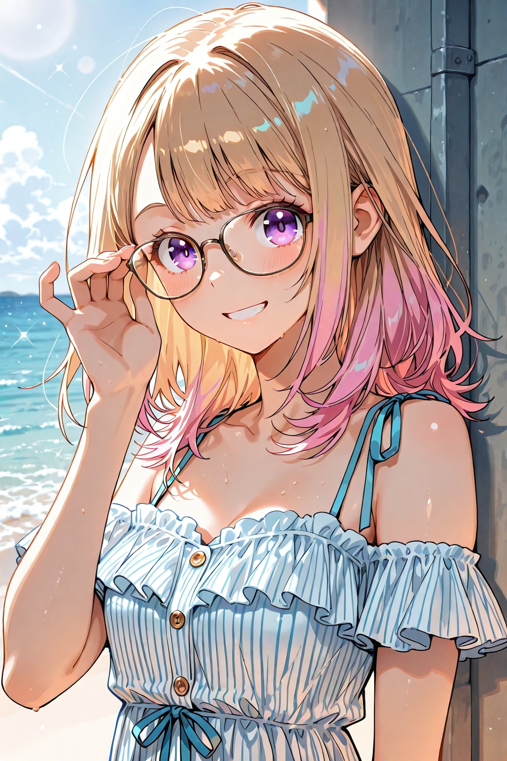 メガネ美少女