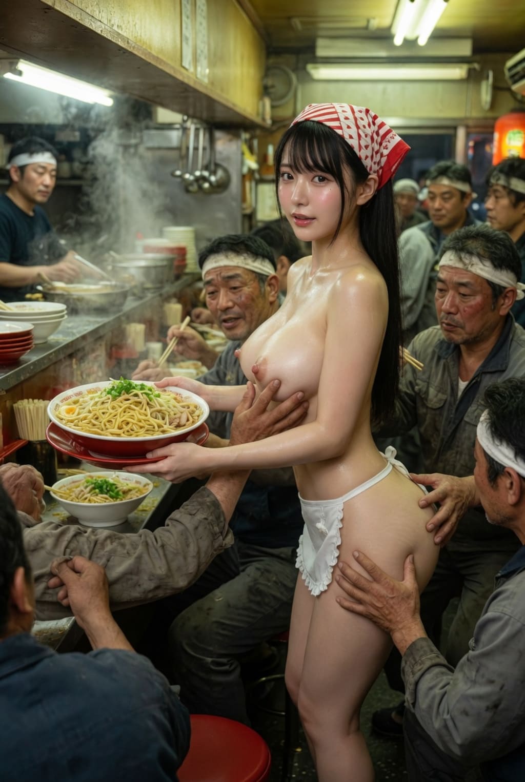 にんにくマシマシ💦バリカタ❤㊙汁多め