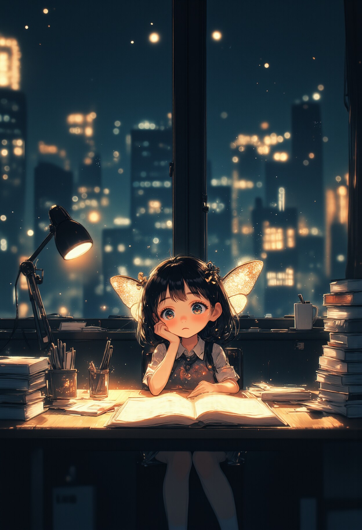 夜の読書 | の人気AIイラスト・グラビア