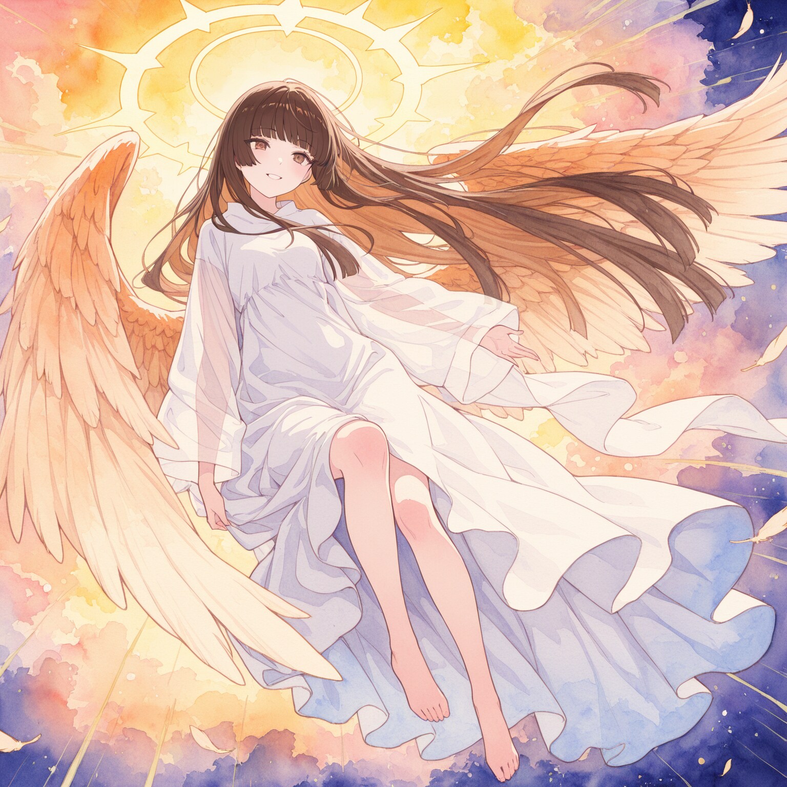 天使 | の人気AIイラスト・グラビア