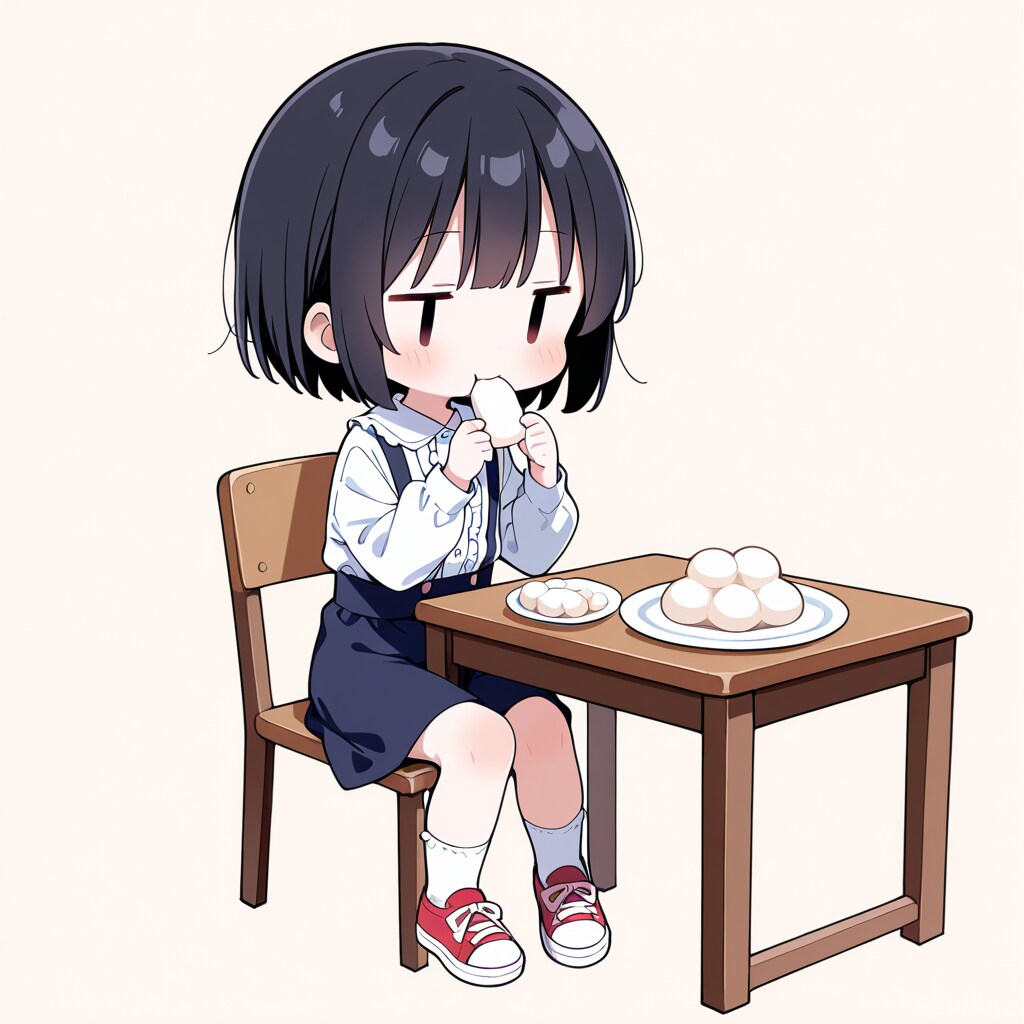 近所の男の子がマシュマロをくれた