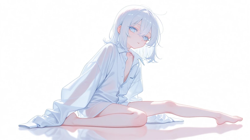 透けシャツ・白 2