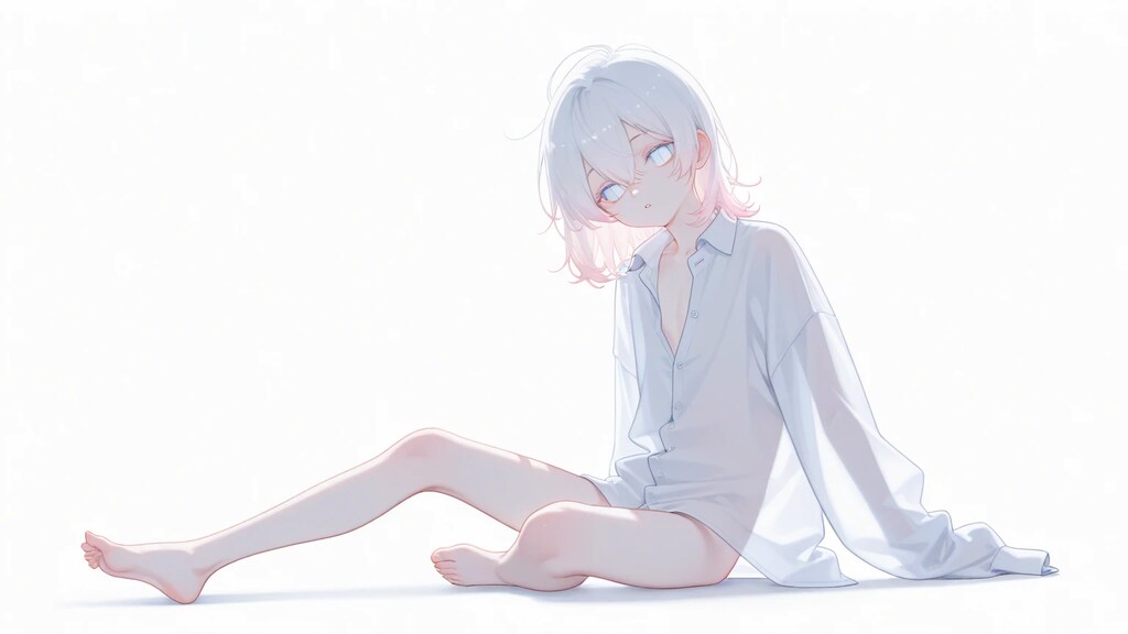 透けシャツ・白 2