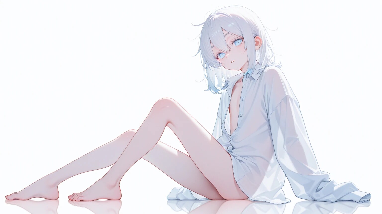 透けシャツ・白 2