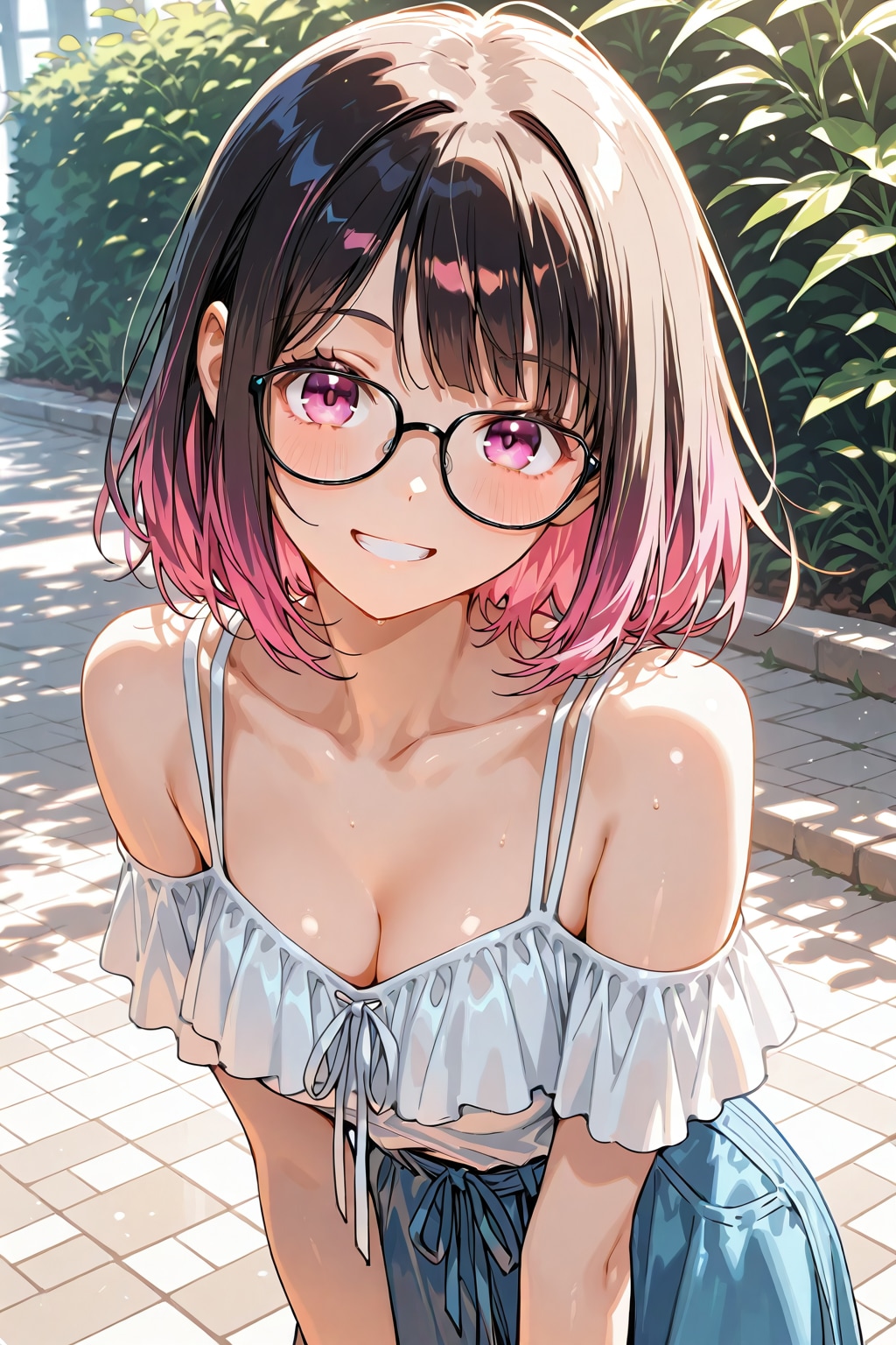 メガネ美少女