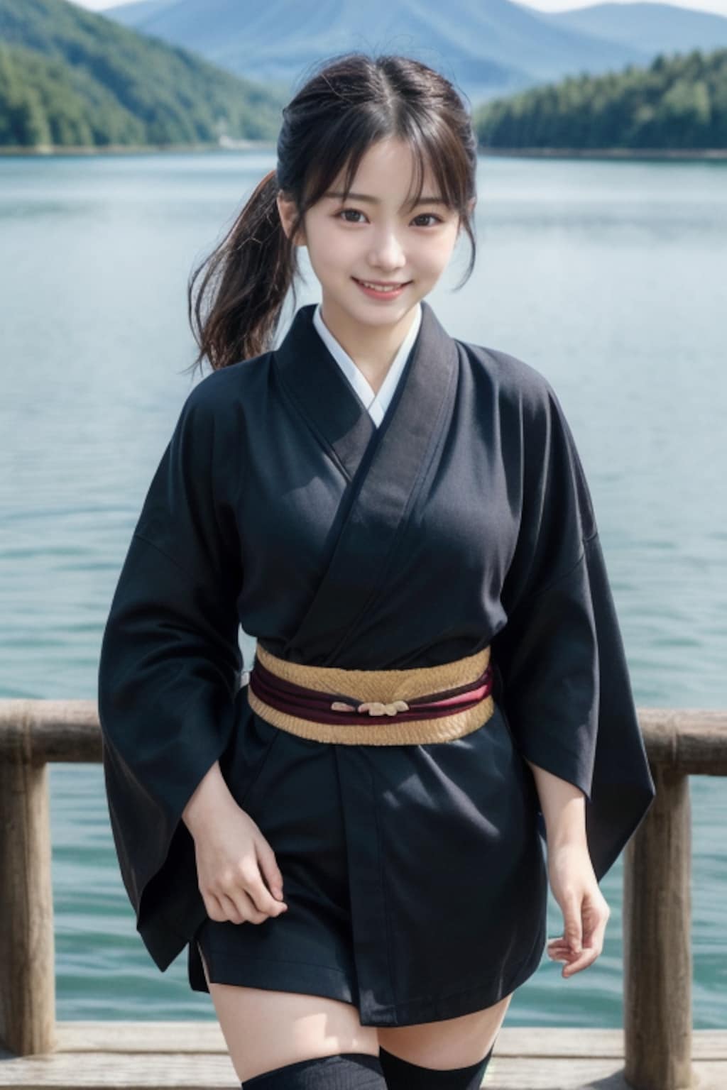 湖畔のおぱ忍者